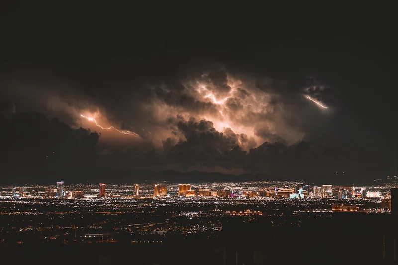 Insane light show in Las Vegas